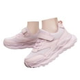 thumbnail image 3 of FAOWME Child Fashion Mesh Lace Up Sneakers Color Matching Casual Comfortable Running Shoes Pink 11-11.5 Years, 3 of 8