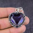 thumbnail image 2 of Natural Alexandrite Quartz Gemstone 925 Sterling Silver Gift Pendant 1.81", 2 of 2