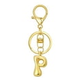 thumbnail image 1 of Hearth & Gear Custom Letter Keychain Key Ring For Initial Charm With Sturdy Metal Loop And Easy To Find Design For And Luggage, 1 of 5