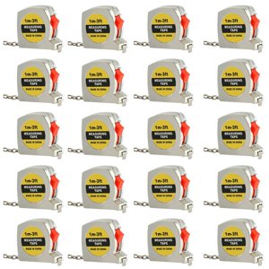 Mesure de la bande électroplaquée Mini Mesure de la bande d'acier Mini Gift Tape Measurement métrique et anglais double système de récupération des freins