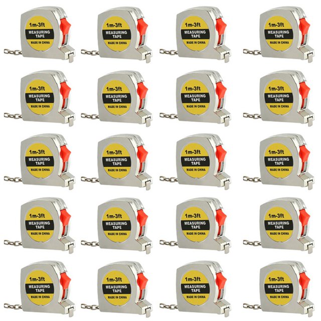 Electroplated Tape Measure Mini Steel Tape Measure Mini Gift Tape Measure Metric and English Dual System Brake Recovery