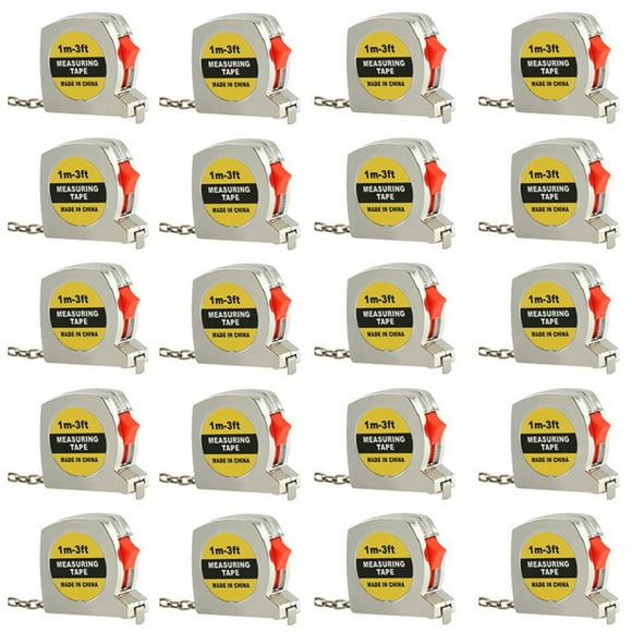 Electroplated Tape Measure Mini Steel Tape Measure Mini Gift Tape Measure Metric and English Dual System Brake Recovery