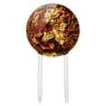 thumbnail image 1 of Acrylic Flaming Fire Tiger Cake Topper Party Decoration for Wedding Anniversary Birthday Graduation, 1 of 7