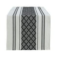 thumbnail image 2 of Table Runner With Fringe Black & Woven Washable Console Tabletop Runner Dresser Scarf Farmhouse Extra Long Heavy Cotton Table Topper Polyester Antependium,Black,Polyester, 2 of 9