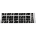 thumbnail image 2 of 8X Negro Cubierta de Pegatina de Teclado Azerty Frances de Letras Blancas para PC Ordenador Portatil, 2 of 5