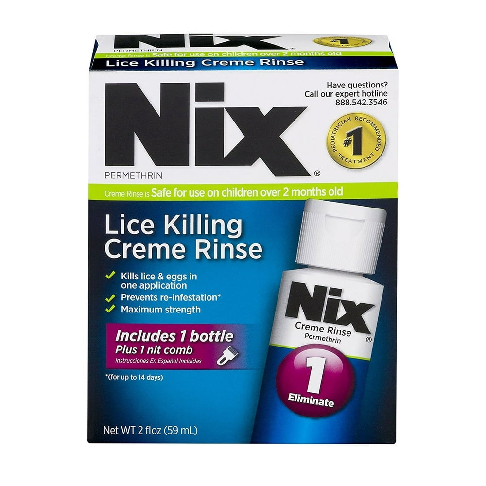 Nix Lice Killing Creme Rinse, 2 fl. oz. - Walmart.com - Walmart.com