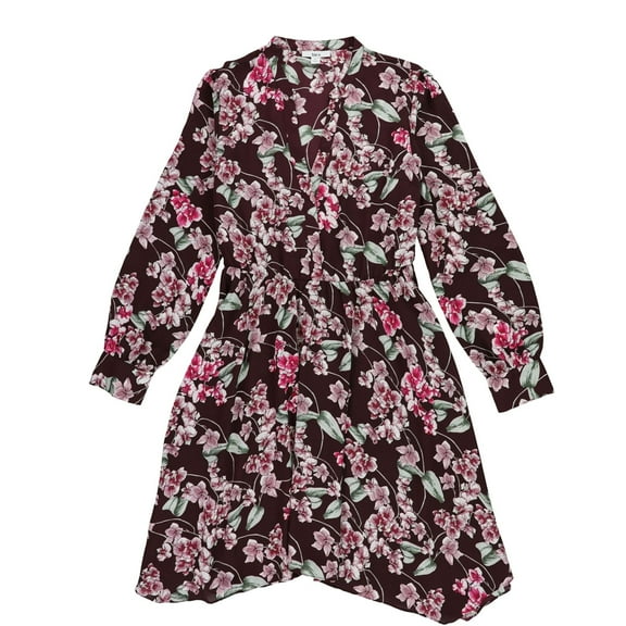 Bar Iii Womens Handkerchief Shirt Dress