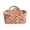 Orange, variant on Yucurem Boho Quilted Fabric Storage Baskets for Organizing, Foldable Floral Laundry Hamper for Toys, Books, Towels, and Clothes, 12.2"x10.24"x10.63"