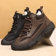 thumbnail image 2 of YAZI Mens Snow Boots Winter Boots Fur Lined Anti-Slip Warm Hiking Boots Outdoor Shoes, 2 of 9