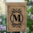 thumbnail image 5 of ANLEY Classic Monogram Letter M Garden Flag, Double Sided Family Last Name Initial Yard Flags 18 x 12.5 Inch, 5 of 6