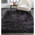 thumbnail image 4 of HomeRoots 511124 5 x 8 ft. Gray Shag Hand Tufted Handmade Stain Resistant Rectangle Area Rug, 4 of 5