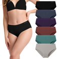 thumbnail image 1 of Bragas de bikini de bambú para mujer, paquete de 6 unidades - BAMBOO COOL, 1 of 6