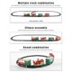 thumbnail image 5 of Vogacara Juego de tren eléctrico de Navidad para niños, vías de ferrocarril, motor de locomotora de vapor, modelo de Papá Noel, juguetes educativos Videojuegos portátiles Vogacara FN000168-00B, 5 of 6