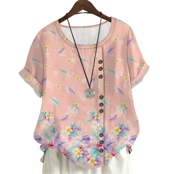 CLOOCL Plus Size Women Shirts Hawaiian Flowers Pattern 3D Printed Blouse Summer Tops