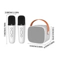 thumbnail image 5 of Altavoz pequeño inalámbrico Bluetooth, minialtavoz portátil de alto volumen, subwoofer estéreo, sistema de sonido K Song para el hogar, tubo de luz Bluetooth, 5 of 5