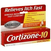 Cortizone 10 Itch Medicine Maximum Strength Ointment, 1 OZ (Pack of 6)