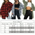 thumbnail image 2 of Women Shirt Jacket Long Sleeve Casual Plaid Blouses Button Down Shirt Tops, 2 of 3