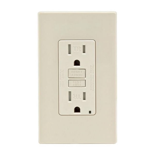 Leviton Réceptacle Auto-Testant 15 Ampères Amande Légère
