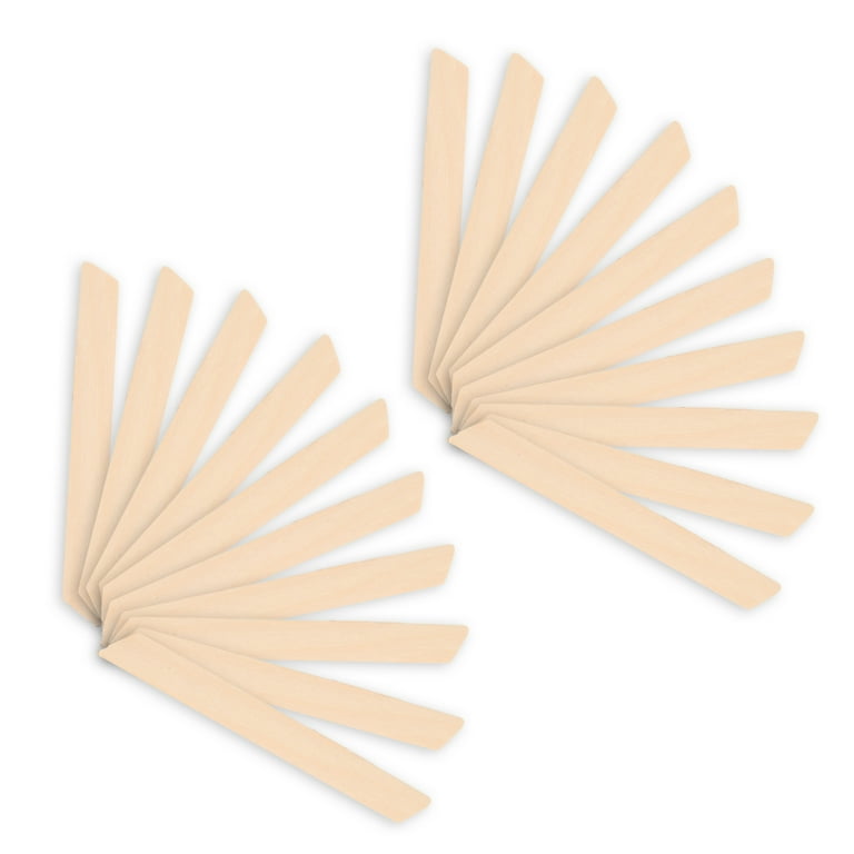 Wooden Craft Sticks, Wax Applicator Wax Sticks 20pcs For Eyebrows