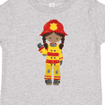 thumbnail image 4 of Inktastic African American Girl, Girl Fireman, Firefighter Girls Toddler T-Shirt, 4 of 5