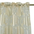 thumbnail image 4 of Regal Home Collections Milawi Jacquard Sheer Rod Pocket 1 Valance, 57"x 37", Beige, 4 of 8