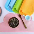 thumbnail image 5 of Silicone Placemats Food Grade Mats for Kids Baby Toddler Eating Lightweight Portable (White), 5 of 5