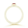 thumbnail image 2 of ANGARA Natural Bezel-Set Square Ruby Stackable Promise Ring in 14K Yellow Gold for Women (Size-3mm) | July Birthstone, Birthday, Anniversary, Jewelry Gift for Women | Natural Ruby Ring, 2 of 10