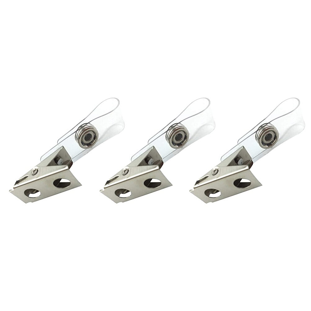 Supvox Badge Reel with Belt Clip and Clear PVC Strap for Conventions and Seminars 100Pcs