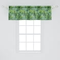 thumbnail image 2 of Ambesonne Leaf Window Valance, Tree Leaves Watercolor, 54" X 18", Pale Green Dark Green, 2 of 3