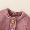 thumbnail image 4 of Baby Rompers Caps Clothes Sets Newborn Girl Boy Knitted Jumpsuits Outfits Autumn Winter Long Sleeve Toddler Infant Overalls 2pcs, 4 of 6