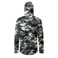 thumbnail image 6 of Havenx Sun Protection Shirts for Men Camo Long Sleeve Shirts with Mask Hooded Uv Upf 50+ Hoodie Shirt Uv Protection Outdoor Fishing Lightweight Casual Summer Blouses,Gray XL, 6 of 6