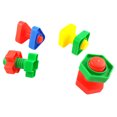thumbnail image 2 of SPRING PARK 4 PCS Square Shape Huge Nuts & Bolts Plastic Bird Toy Parts Parrots Macaws Cockatoos, 2 of 5