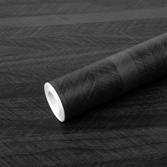 UMIGGEE Distressed Wood Plank Wallpaper Peel and Stick Rustic Wood Grain Pattern Wall Paper 15.7-in x 118-in Removable Self Adhesive Contact Paper Black Shiplap Vinyl Film Home Decorative Wooden Look