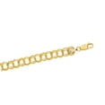 thumbnail image 5 of JewelStop 14k Yellow Gold 8.4mm Charm Bracelet 8" Lobster Claw, 5 of 7