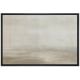 thumbnail image 3 of PixonSign Framed Canvas Print Wall Art Grunge Pastel Brown Watercolor Vista Abstract Shapes Illustrations Modern Art Decorative Minimal Relax/Calm for Living Room, Bedroom, Office - 24"x36" Black, 3 of 5