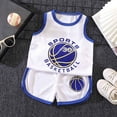 thumbnail image 2 of Utlike 2 Pcs Boys Athletic Short Sets Summer Kids Basketball Performance Tank Top And Mesh Shorts Set Sportswear Lightweight Outfit For Toddlers Performance Gym Shorts Set Size 10 Years-11 Years, 2 of 4