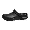 thumbnail image 2 of Men Women Garden Clogs Beach Shoes Work House Slippers Cushion Lightweight -on Back Strap Outdoor Classic Sandals(Black,10.5), 2 of 8
