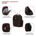 thumbnail image 2 of Lonchera aislante SwissGear, negra y roja, con capacidad de 5,5 litros, 2 of 9