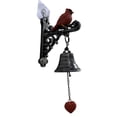 thumbnail image 5 of Redtail Memorial Bells for Door, Vintage Red Cast Iron Bell Wall Mounted for Outdoor, Garden, Front Door,Home Decor,1PCS, 5 of 8