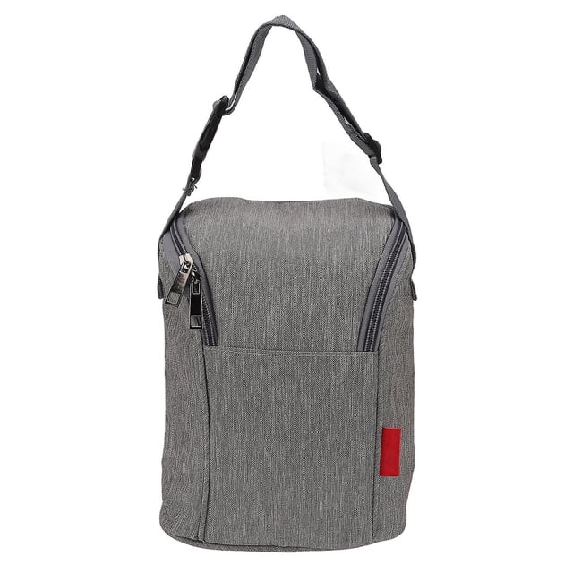 Sac isotherme pour biberons, sac de rangement pour biberons, pochette fourre-tout isolante en nylon imperméable pour l'extérieur, gris