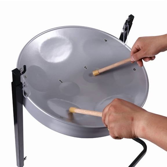 Handmade Trinidad Drum Classic Blue 16inch G-Major with Table Top Stand-Made Nitriding Process for Kids Gifts Beginner