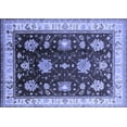 thumbnail image 1 of Ahgly Company Machine Washable Indoor Rectangle Oriental Blue Traditional Area Rugs, 5' x 7', 1 of 4