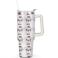 thumbnail image 2 of Gift for Dog Lovers Cute Dog Tumbler for Women - 40oz Dog Tumblers with Handle Straw and Lid Tumbler Cup Travel Coffee Mug, 2 of 7