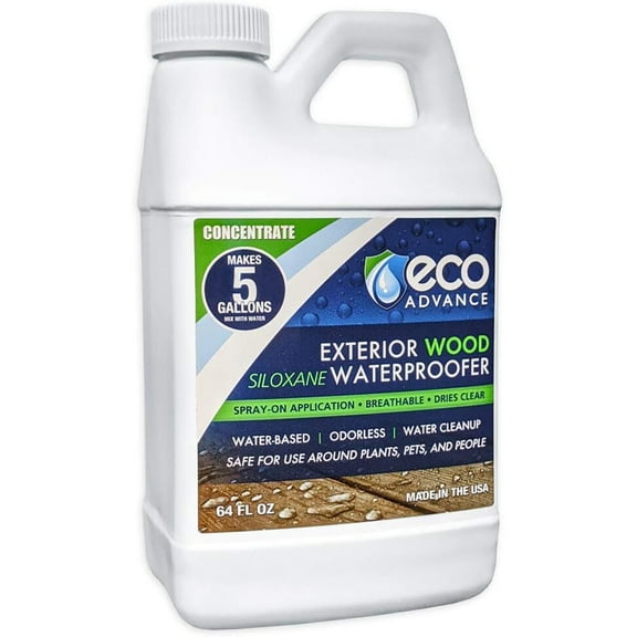 Eco Advance Wood Siloxane Waterproofer Concentrate 64 oz  Makes 5 Gallons