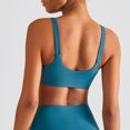 thumbnail image 4 of Sujetador deportivo piel respirable nylon cuadrado cuello corriendo Yoga Tank Top para las mujeres, 4 of 6