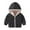 Black, variant on Mercatoo Baby Infant Striped Hooded Coats Long Sleeve Buttons Thick Fall Lightweight Hooded Jacket Tops Toddler Boys Coats Tops