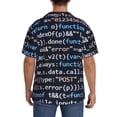 thumbnail image 3 of Fotbe Function Source Code Camisa Estampada de Manga Corta para Hombre, Casual de Verano, Estilo Playero, Sin Arrugas-Small, 3 of 5