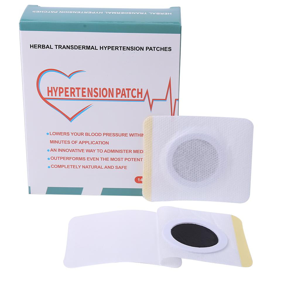 14pcs/Box Chinese Herbal Hypertension Patch Blood Pressure Reduce Plaster 