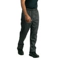 thumbnail image 3 of Chef Code Modern Fit Chef Pants with Zipper Fly, Houndstooth Charcoal, 3XL, 3 of 5
