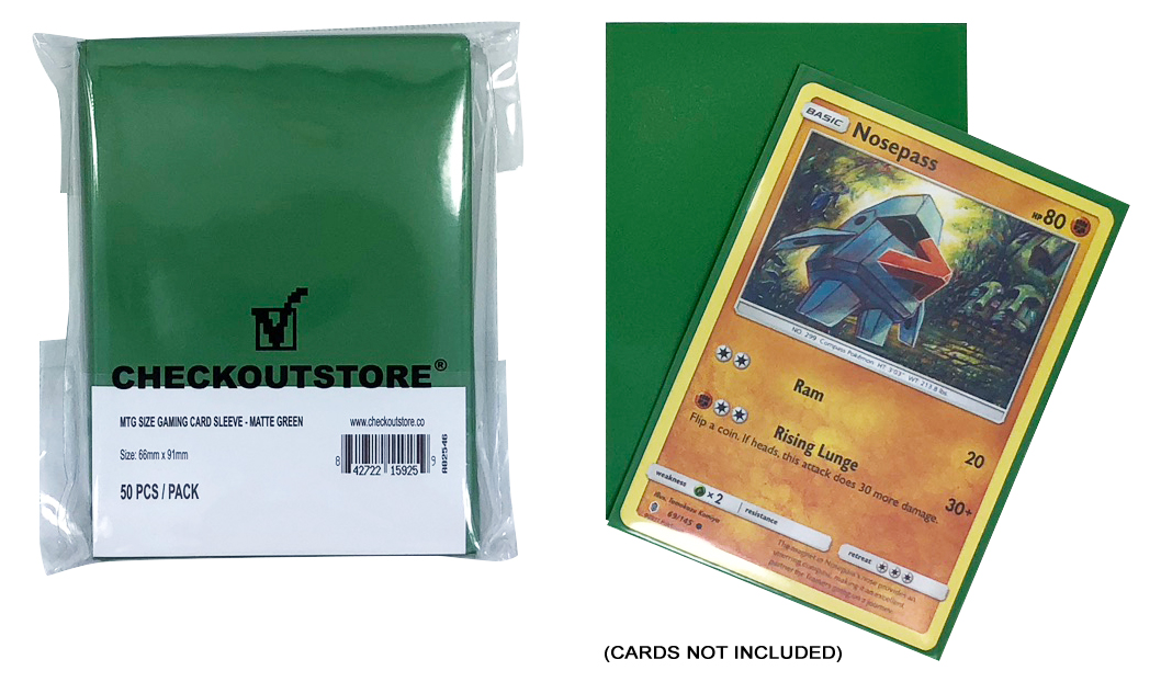 (50) CheckOutStore Protective Sleeves for Trading Cards (66 x 91 mm